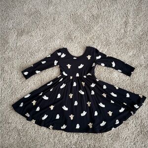 Kyte BABY Black Ghost Print Kids Dress